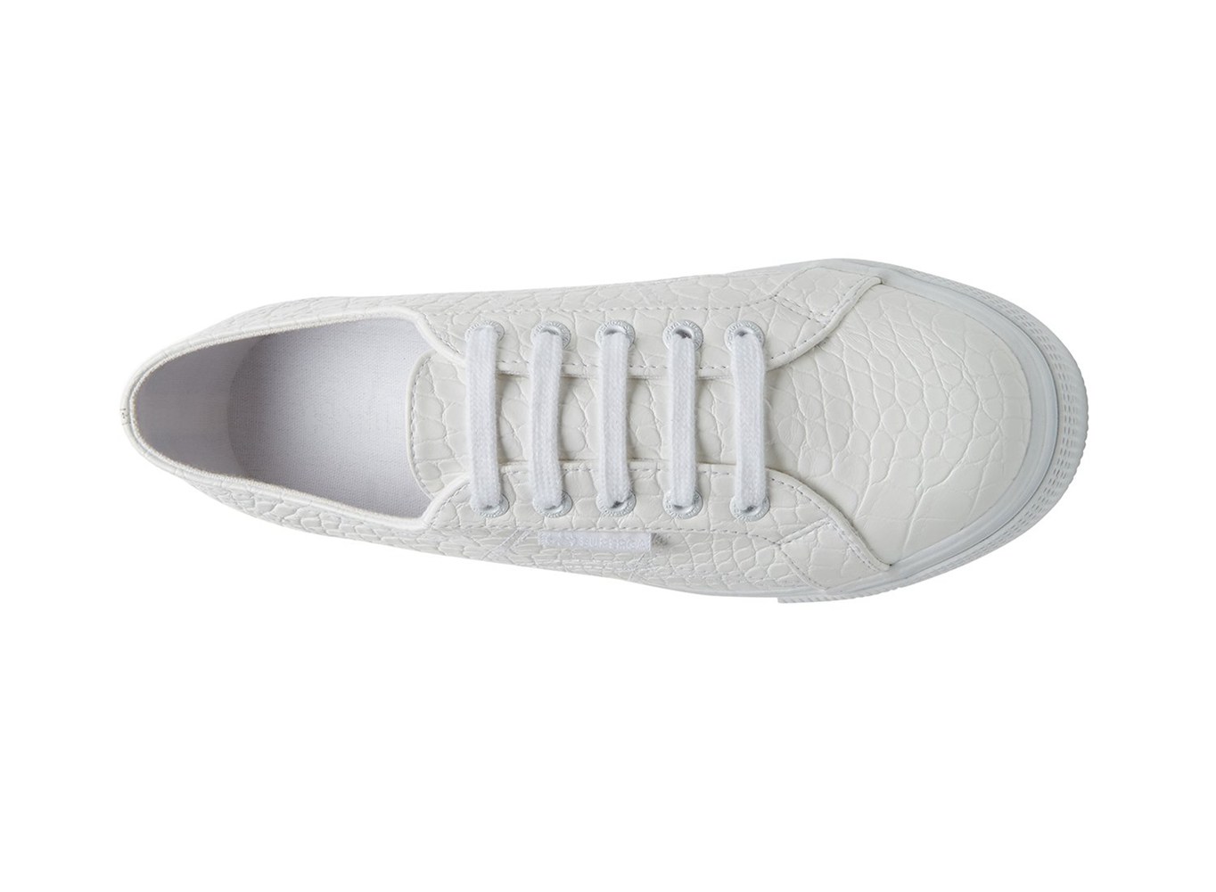 Platform Feminino Branco - Superga 2790 Syntcrocodile Woven - SXVLP-7563